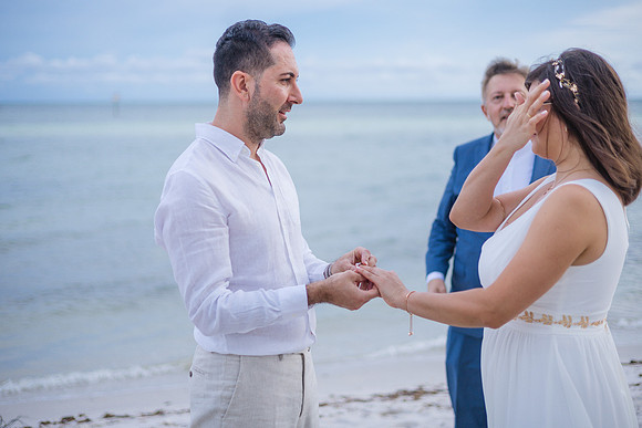 2023-09-23 Natalia and Yulian Sunset Smathers Beach Wedding Key West-41