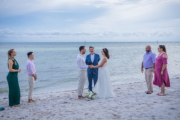 2023-09-23 Natalia and Yulian Sunset Smathers Beach Wedding Key West-53