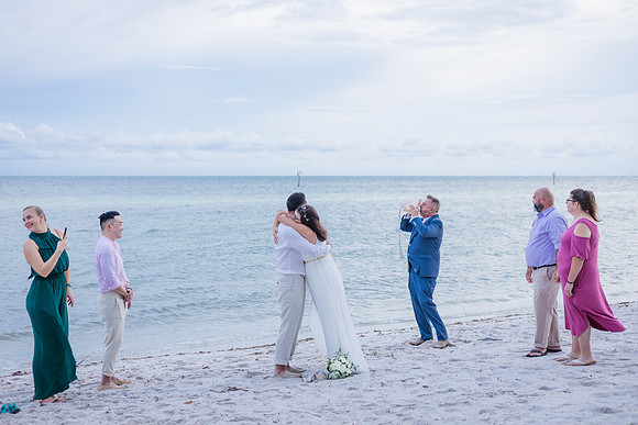 2023-09-23 Natalia and Yulian Sunset Smathers Beach Wedding Key West-55