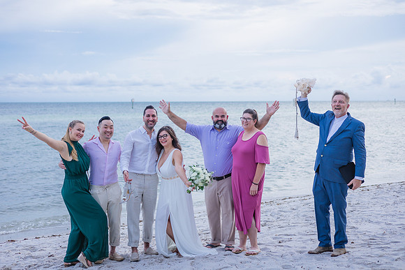 2023-09-23 Natalia and Yulian Sunset Smathers Beach Wedding Key West-60