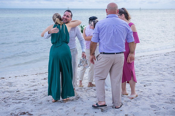 2023-09-23 Natalia and Yulian Sunset Smathers Beach Wedding Key West-63