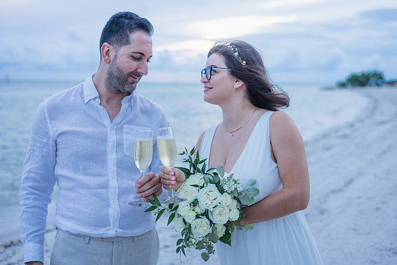 2023-09-23 Natalia and Yulian Sunset Smathers Beach Wedding Key West-93