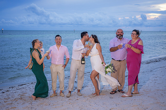 2023-09-23 Natalia and Yulian Sunset Smathers Beach Wedding Key West-101