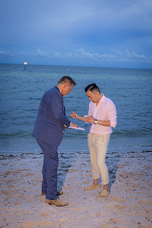 2023-09-23 Natalia and Yulian Sunset Smathers Beach Wedding Key West-103