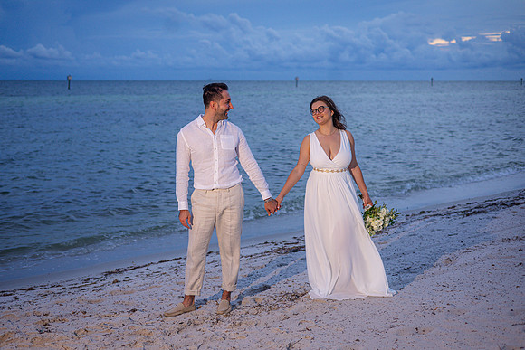 2023-09-23 Natalia and Yulian Sunset Smathers Beach Wedding Key West-116