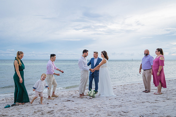 2023-09-23 Natalia and Yulian Sunset Smathers Beach Wedding Key West Part 1-9
