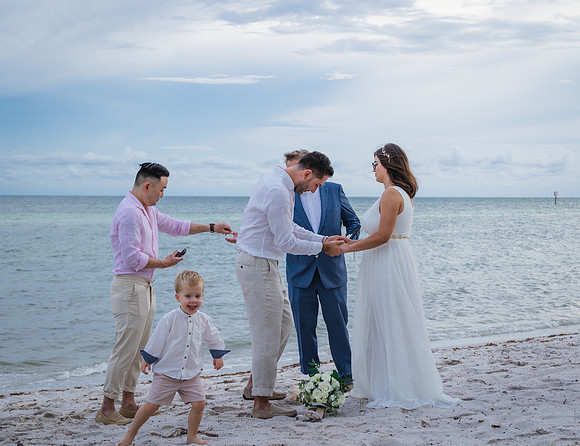 2023-09-23 Natalia and Yulian Sunset Smathers Beach Wedding Key West Part 1-11