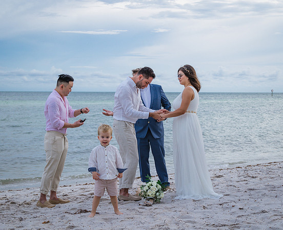 2023-09-23 Natalia and Yulian Sunset Smathers Beach Wedding Key West Part 1-12