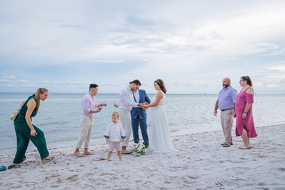 2023-09-23 Natalia and Yulian Sunset Smathers Beach Wedding Key West Part 1-13