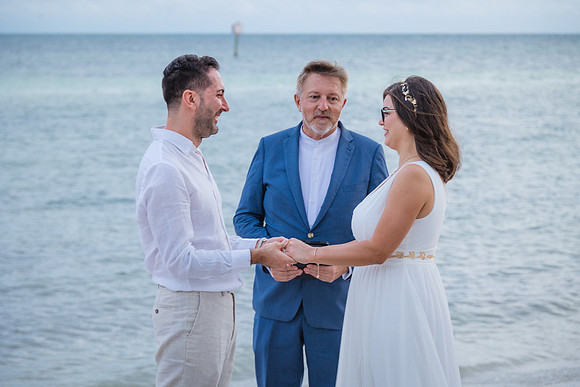2023-09-23 Natalia and Yulian Sunset Smathers Beach Wedding Key West Part 1-15