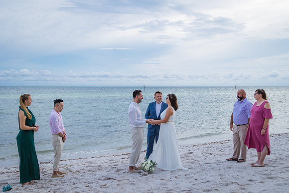 2023-09-23 Natalia and Yulian Sunset Smathers Beach Wedding Key West Part 1-16