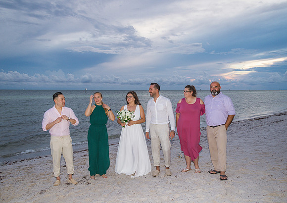 2023-09-23 Natalia and Yulian Sunset Smathers Beach Wedding Key West Part 1-21