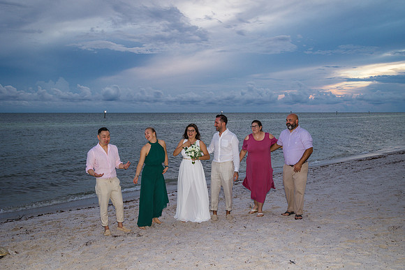 2023-09-23 Natalia and Yulian Sunset Smathers Beach Wedding Key West Part 1-23