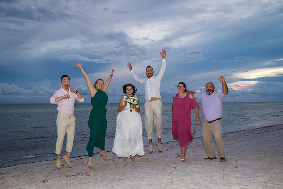 2023-09-23 Natalia and Yulian Sunset Smathers Beach Wedding Key West Part 1-26