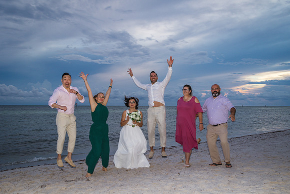 2023-09-23 Natalia and Yulian Sunset Smathers Beach Wedding Key West Part 1-27