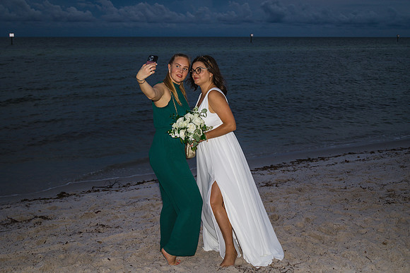 2023-09-23 Natalia and Yulian Sunset Smathers Beach Wedding Key West Part 1-32