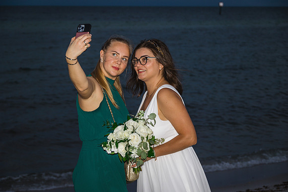 2023-09-23 Natalia and Yulian Sunset Smathers Beach Wedding Key West Part 1-33