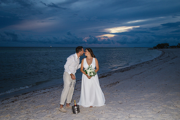 2023-09-23 Natalia and Yulian Sunset Smathers Beach Wedding Key West Part 1-35