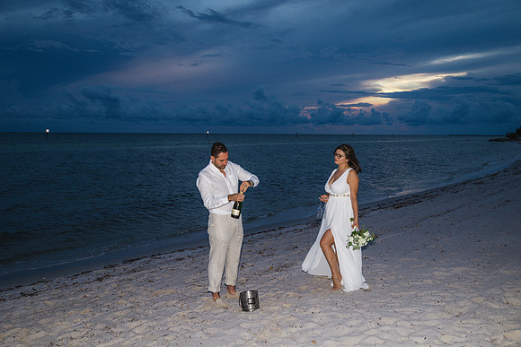 2023-09-23 Natalia and Yulian Sunset Smathers Beach Wedding Key West Part 1-36