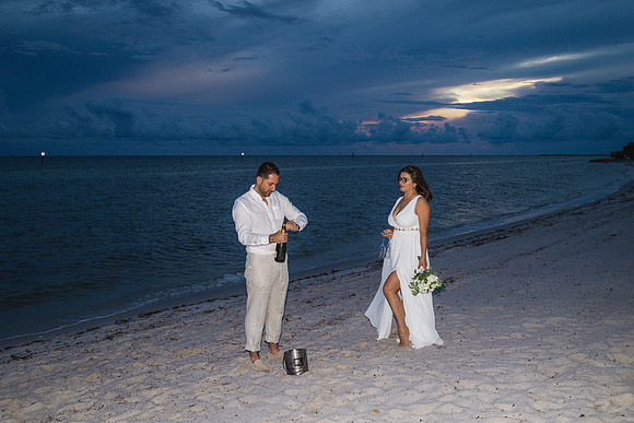 2023-09-23 Natalia and Yulian Sunset Smathers Beach Wedding Key West Part 1-37