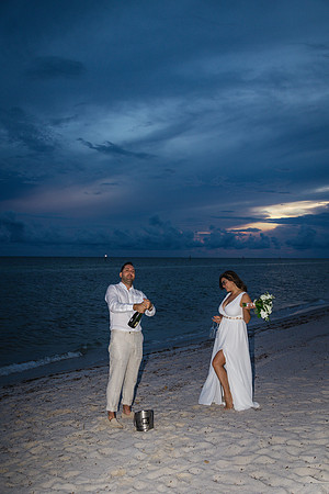 2023-09-23 Natalia and Yulian Sunset Smathers Beach Wedding Key West Part 1-38