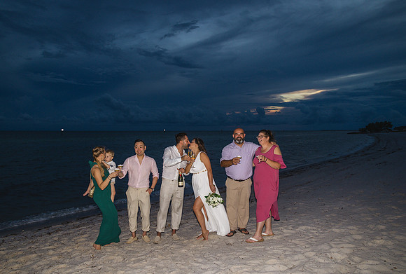 2023-09-23 Natalia and Yulian Sunset Smathers Beach Wedding Key West Part 1-42