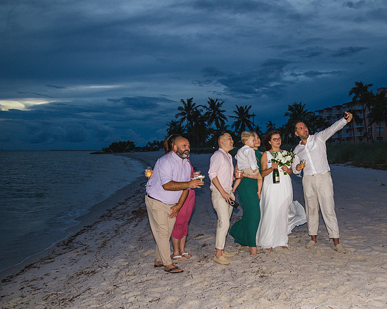 2023-09-23 Natalia and Yulian Sunset Smathers Beach Wedding Key West Part 1-50
