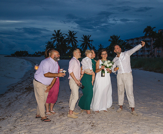 2023-09-23 Natalia and Yulian Sunset Smathers Beach Wedding Key West Part 1-51