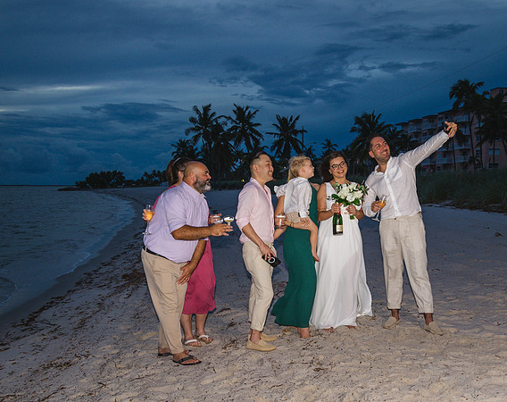 2023-09-23 Natalia and Yulian Sunset Smathers Beach Wedding Key West Part 1-52