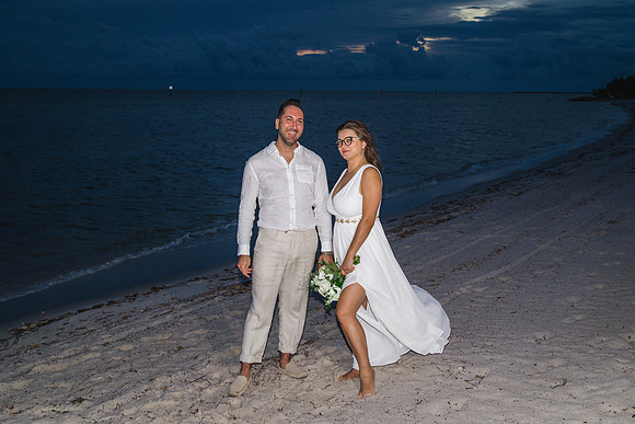 2023-09-23 Natalia and Yulian Sunset Smathers Beach Wedding Key West Part 1-76
