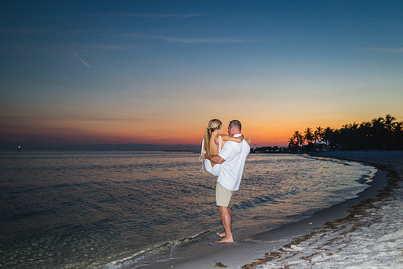 2023-09-19 Sunset Wedding Vow Renewal Smathers Beach, Key West -8014