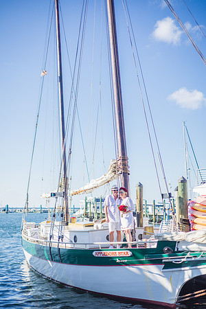 2023-09-14 Higgs Beach  Wedding Ceremony, Private Sunset Sail Apledore Star-7992