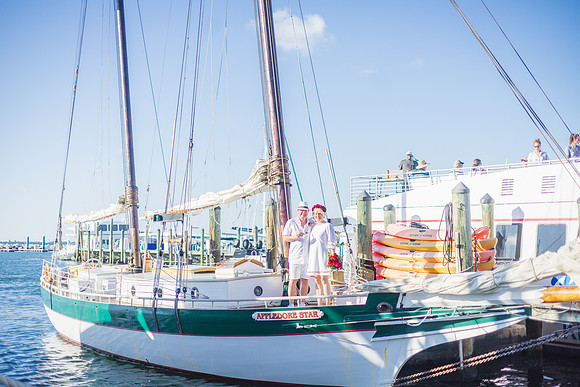 2023-09-14 Higgs Beach  Wedding Ceremony, Private Sunset Sail Apledore Star-8004