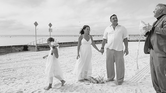 2023-11-28 Adriana and Francesco  Higgs  Beach Wedding Vow Renewal_-40