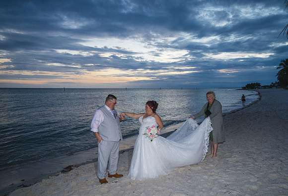 2023-11-24 Sherry and Rod Sunset Wedding At Smathers Beach_-96