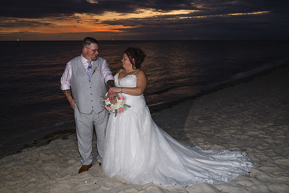 2023-11-24 Sherry and Rod Sunset Wedding At Smathers Beach_-139