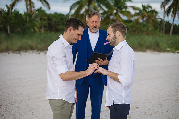 2023-12-30 Daniel  and Braiden Wedding At Smathers Beach_-36
