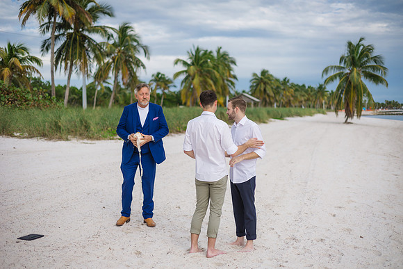 2023-12-30 Daniel  and Braiden Wedding At Smathers Beach_-63