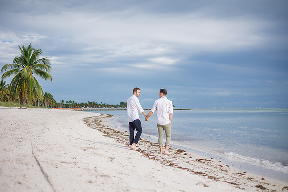 2023-12-30 Daniel  and Braiden Wedding At Smathers Beach_-74