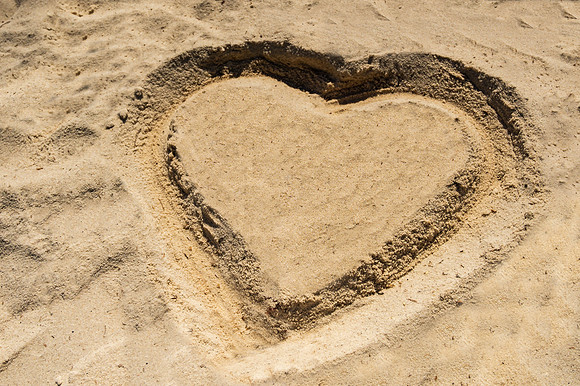 Key West Sand Heart