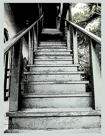 Key West Hemingway Home Stairs